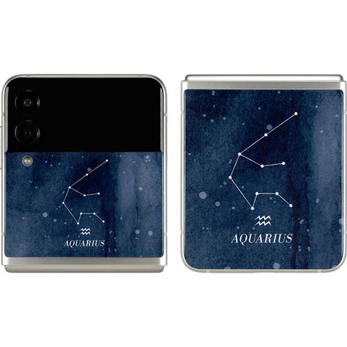 Aquarius Constellation Galaxy Z Flip3 5G Skin
